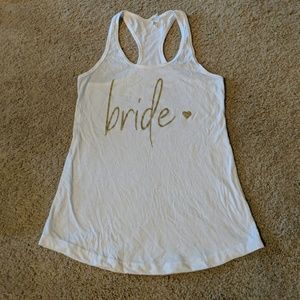 Bride tank top